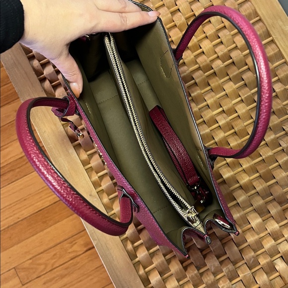 Michael Kors Deep Red Leather Handbag - Picture 4 of 7